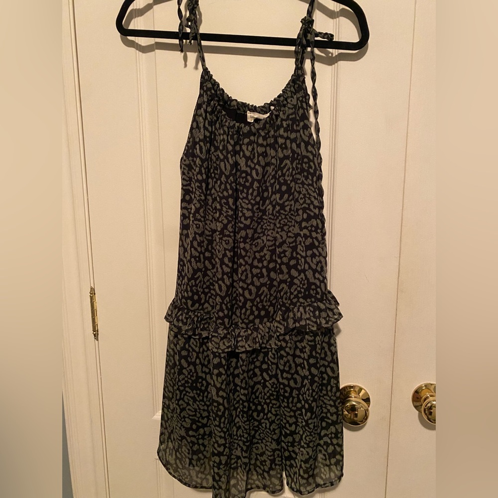 Dark cheetah print dress, great for spring summer or fall